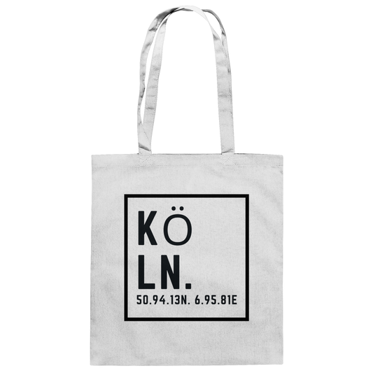 Köln Koordinaten (Druck) - Accessoires - Baumwolltasche