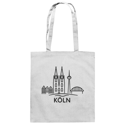 Köln Skyline (Druck) - Accessoires - Baumwolltasche
