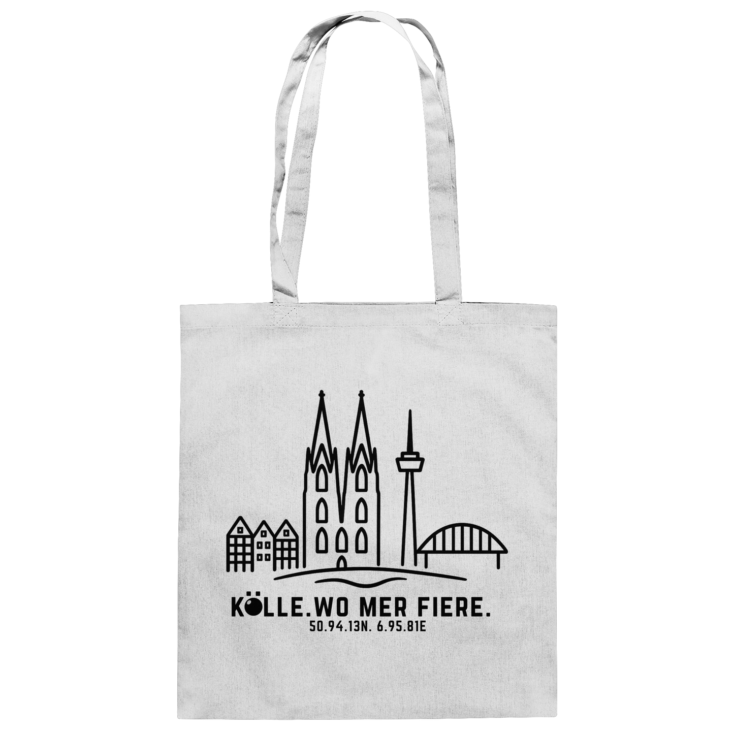 Skyline Fiere Druck - Baumwolltasche