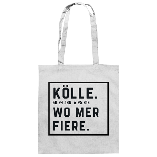 Kölle Fiere Druck - Baumwolltasche