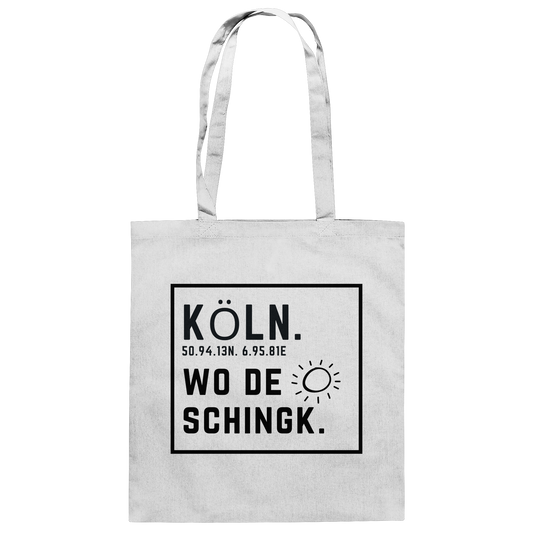 Wo de Sonn schingk - Köln Druck   - Baumwolltasche