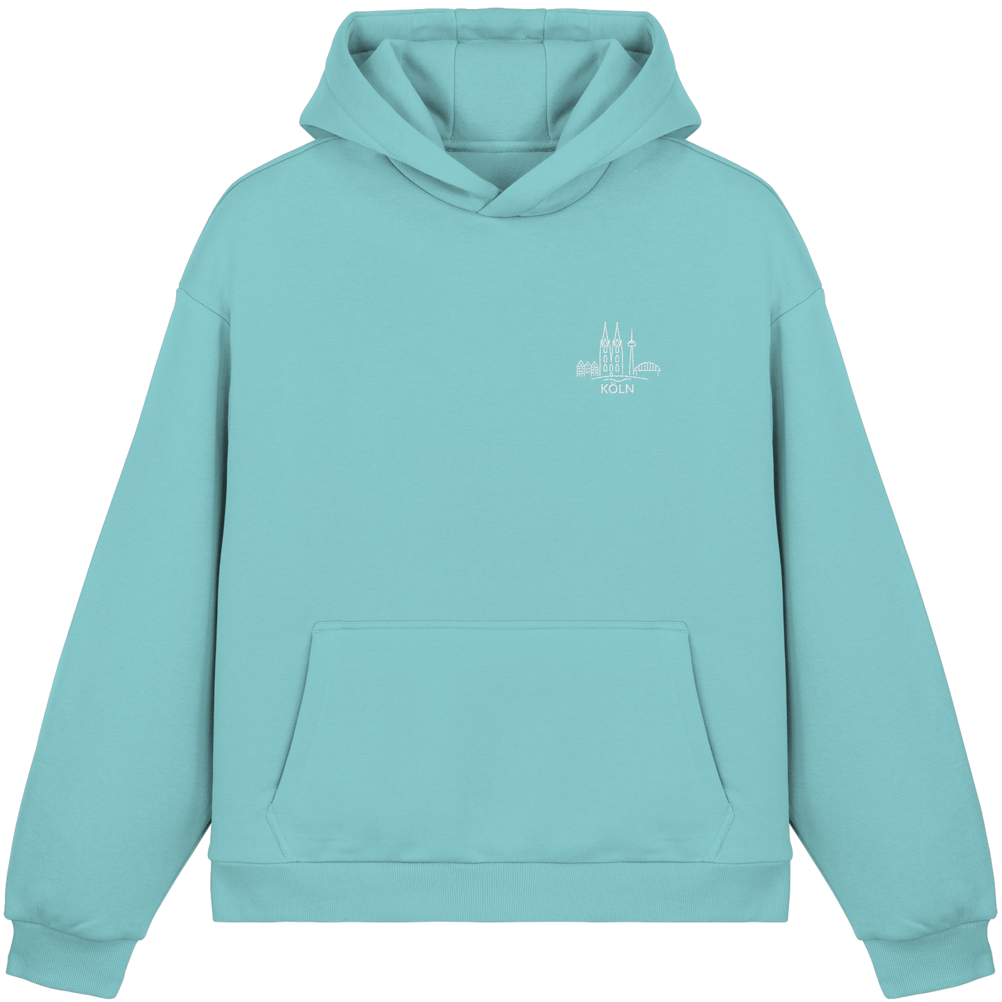Köln Skyline Stick - Fluffy Boxcut Hoodie