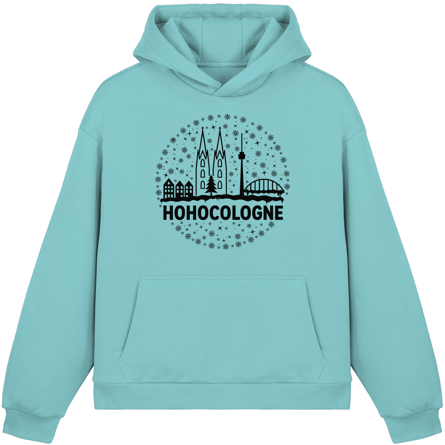 HOHOCologne Druck - Fluffy Boxcut Hoodie