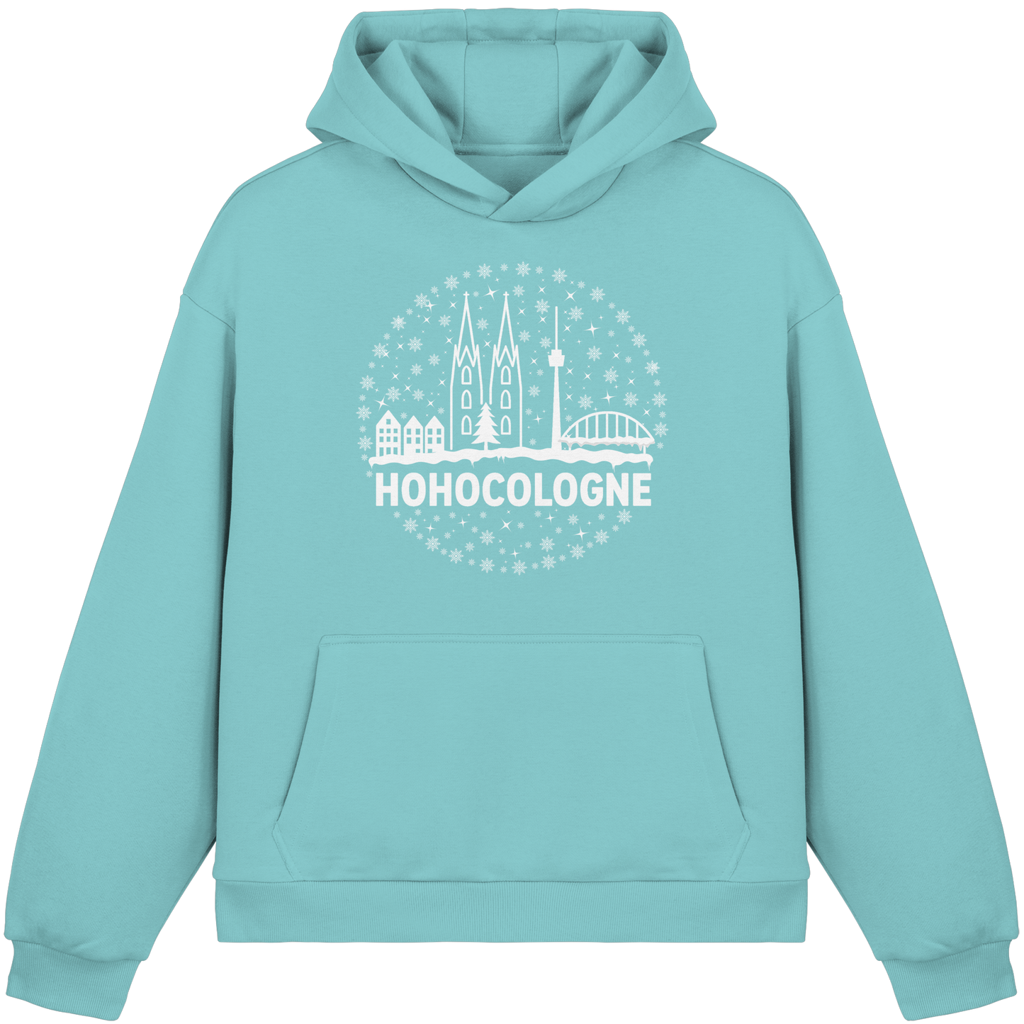 HOHOCologne Druck - Fluffy Boxcut Hoodie