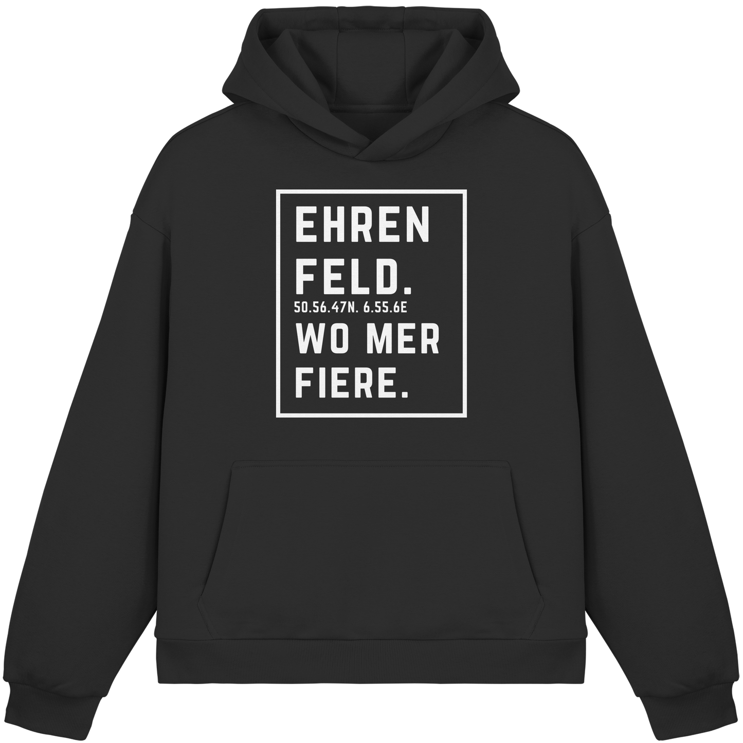 Ehrenfeld Fiere Druck - Fluffy Boxcut Hoodie