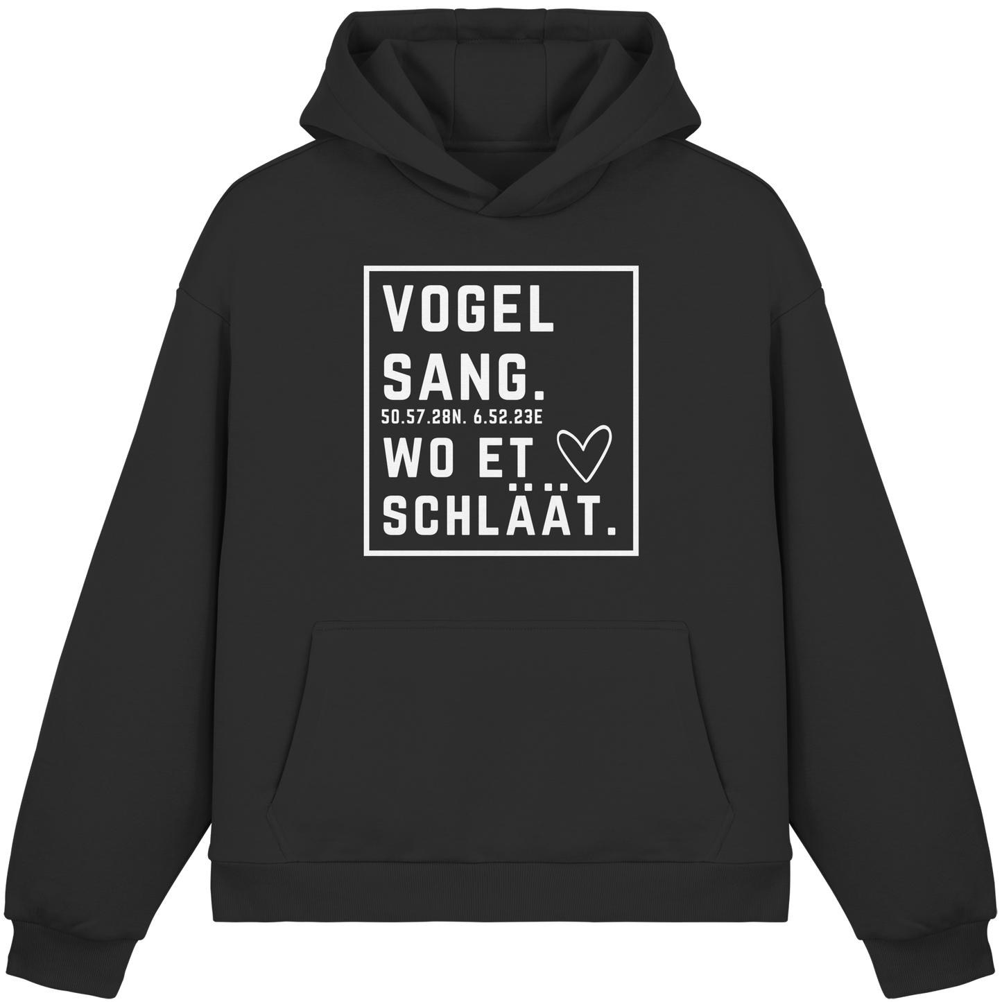 Vogelsang Hätz Druck - Fluffy Boxcut Hoodie