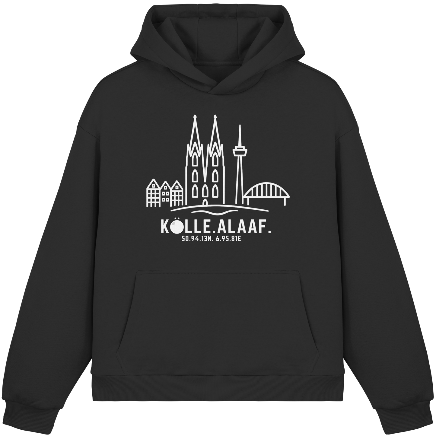 Skyline Alaaf Druck - Fluffy Boxcut Hoodie