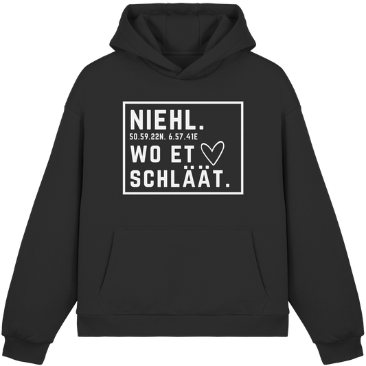 Niehl Hätz Druck - Fluffy Boxcut Hoodie