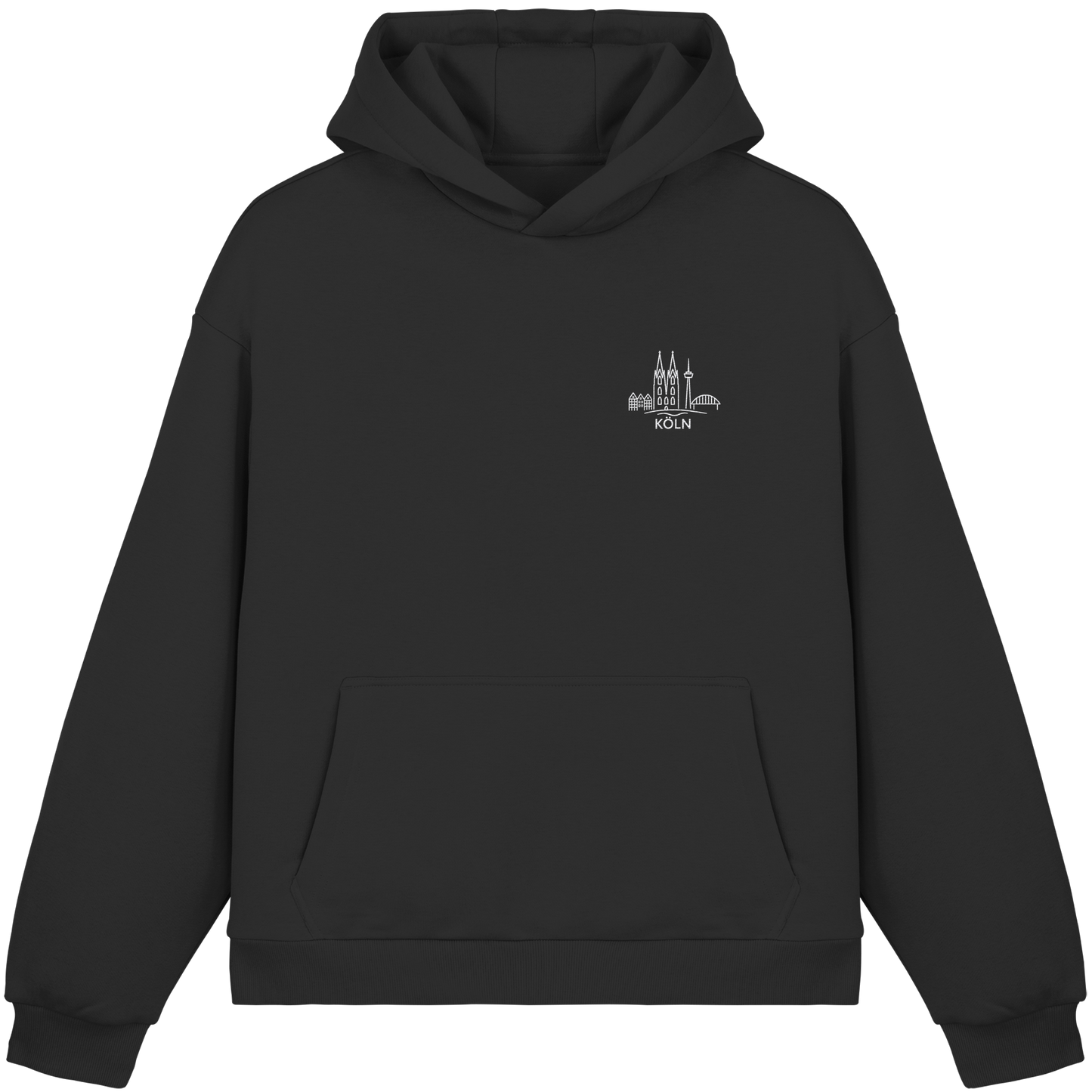 Köln Skyline Stick - Fluffy Boxcut Hoodie