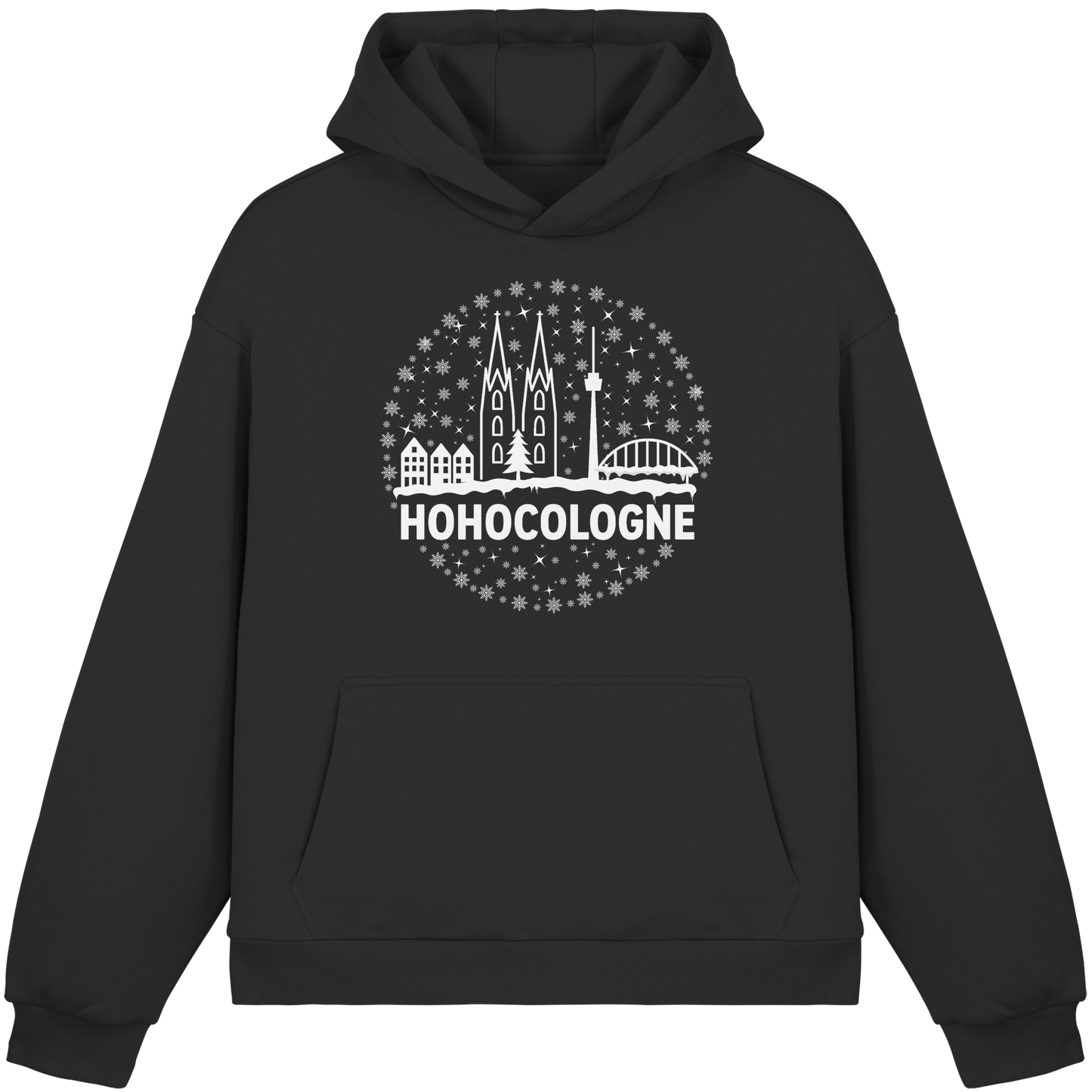 HOHOCologne Druck - Fluffy Boxcut Hoodie