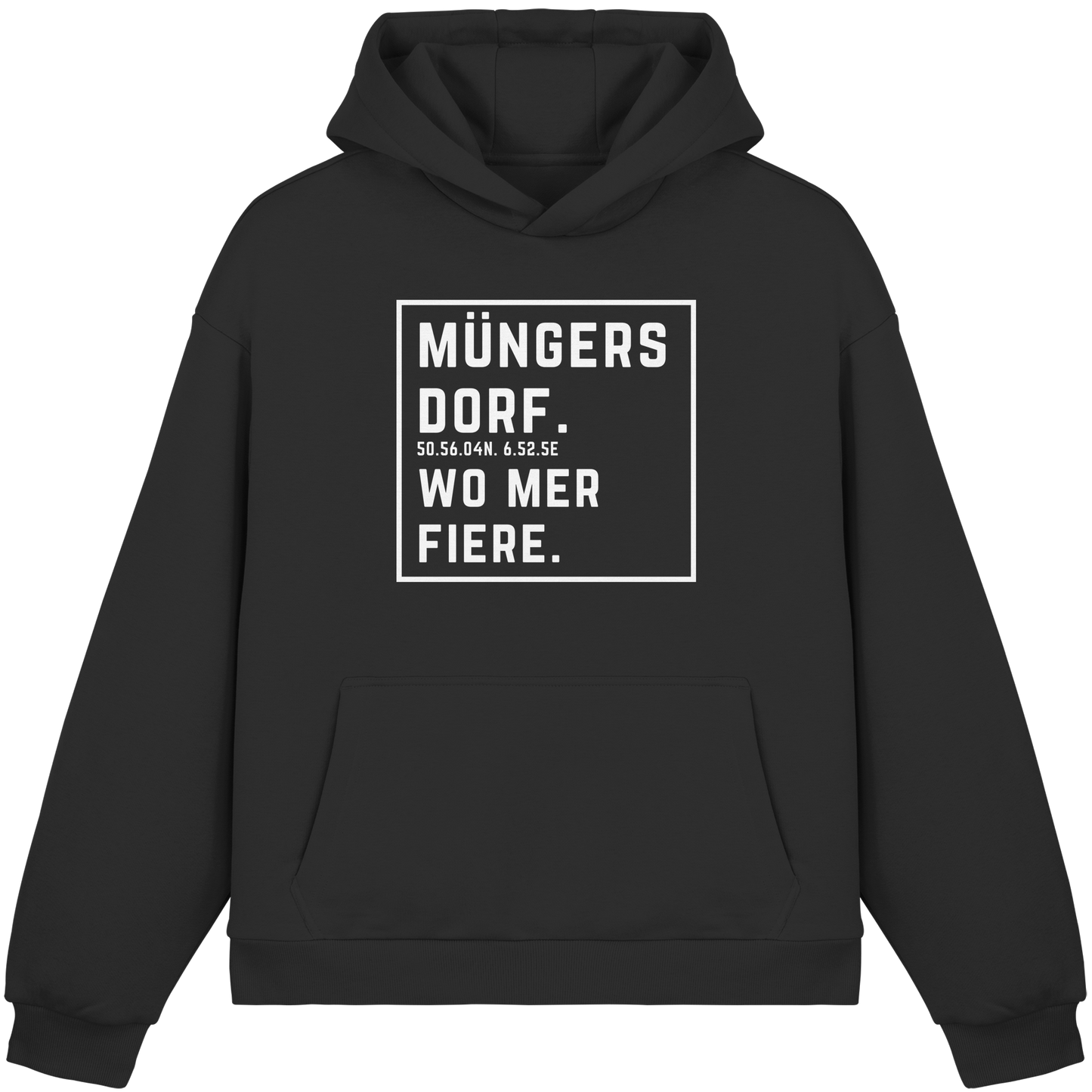 Müngersdorf Fiere Druck - Fluffy Boxcut Hoodie