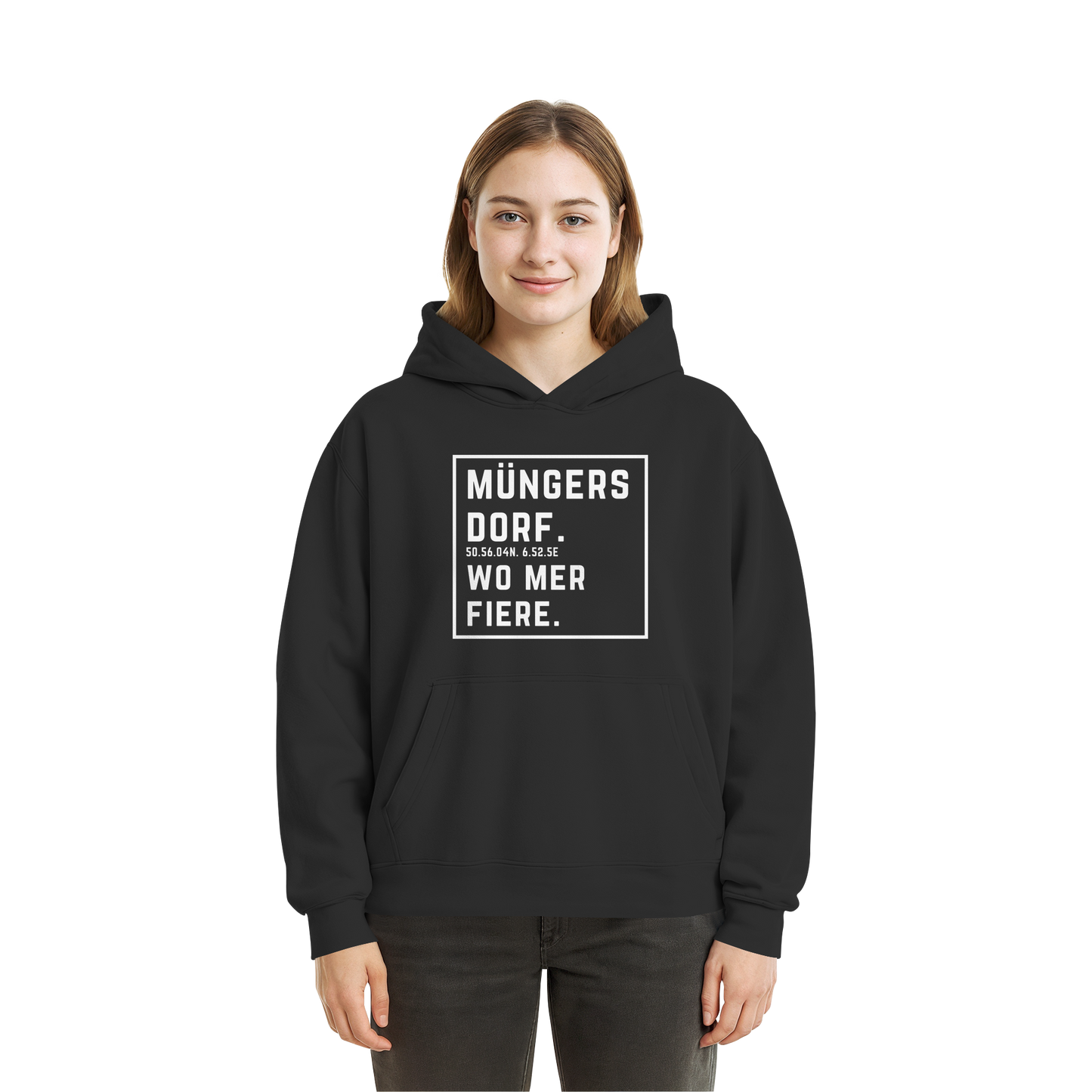 Müngersdorf Fiere Druck - Fluffy Boxcut Hoodie
