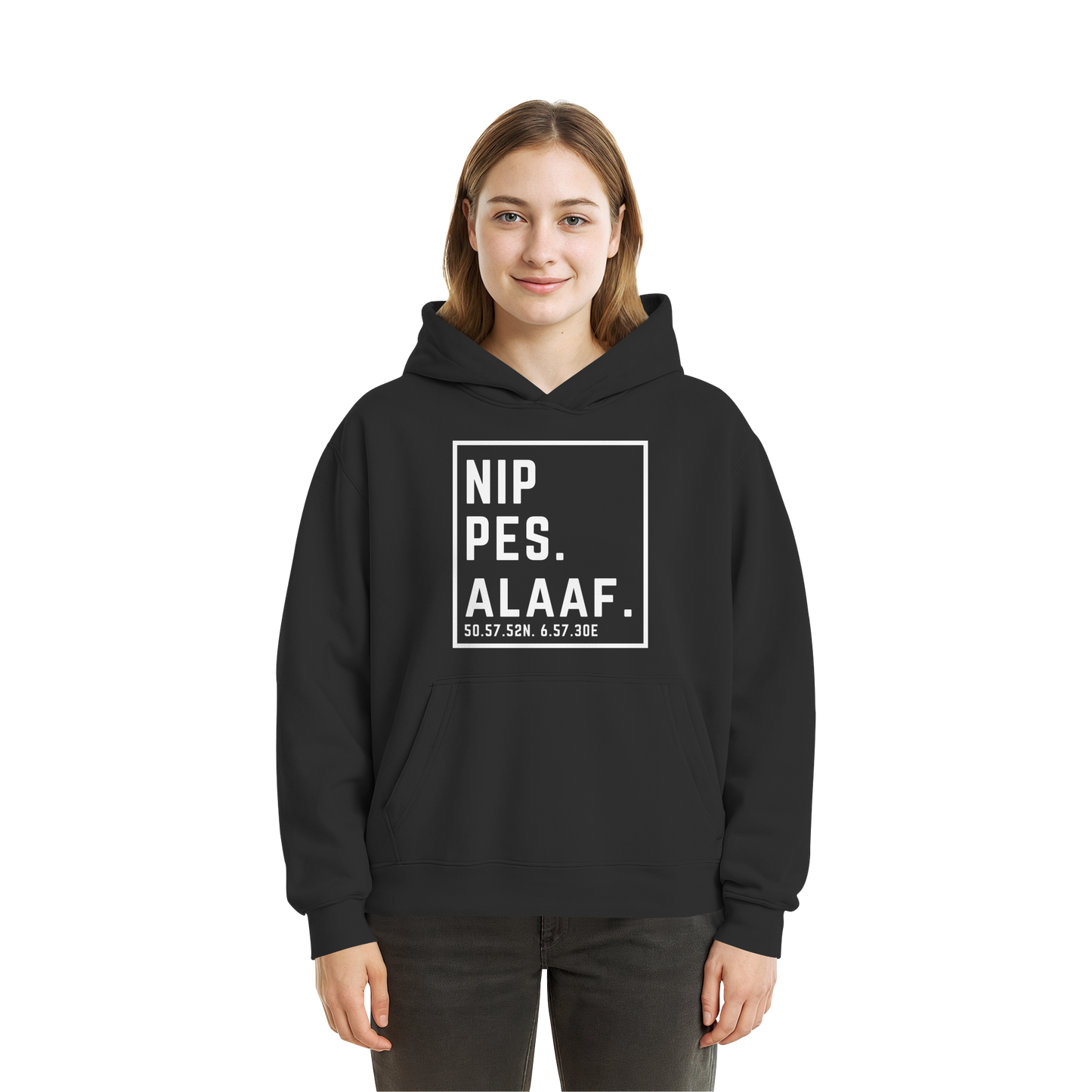 Nippes Alaaf Druck  - Fluffy Boxcut Hoodie