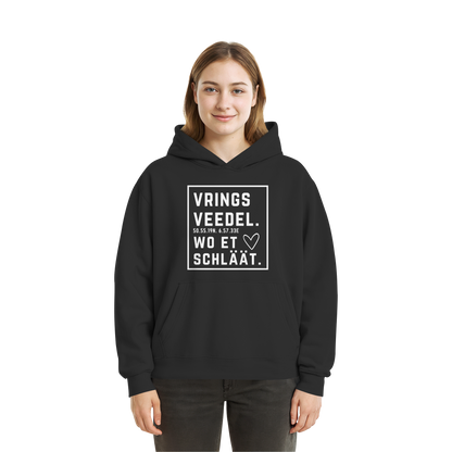 Vringsveedel Hätz Druck - Fluffy Boxcut Hoodie