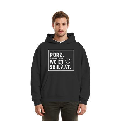 Porz Hätz Druck - Fluffy Boxcut Hoodie