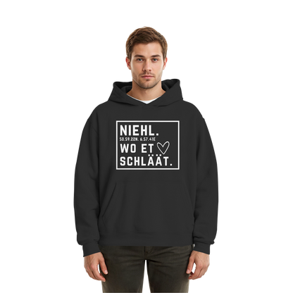 Niehl Hätz Druck - Fluffy Boxcut Hoodie