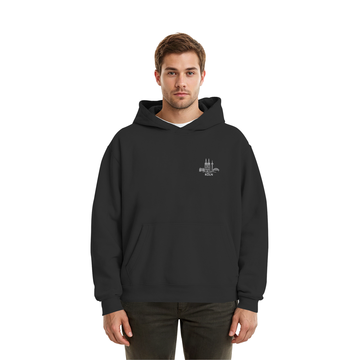 Köln Skyline Stick - Fluffy Boxcut Hoodie