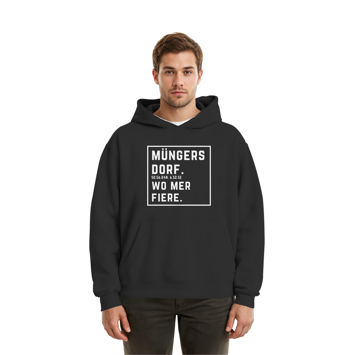 Müngersdorf Fiere Druck - Fluffy Boxcut Hoodie