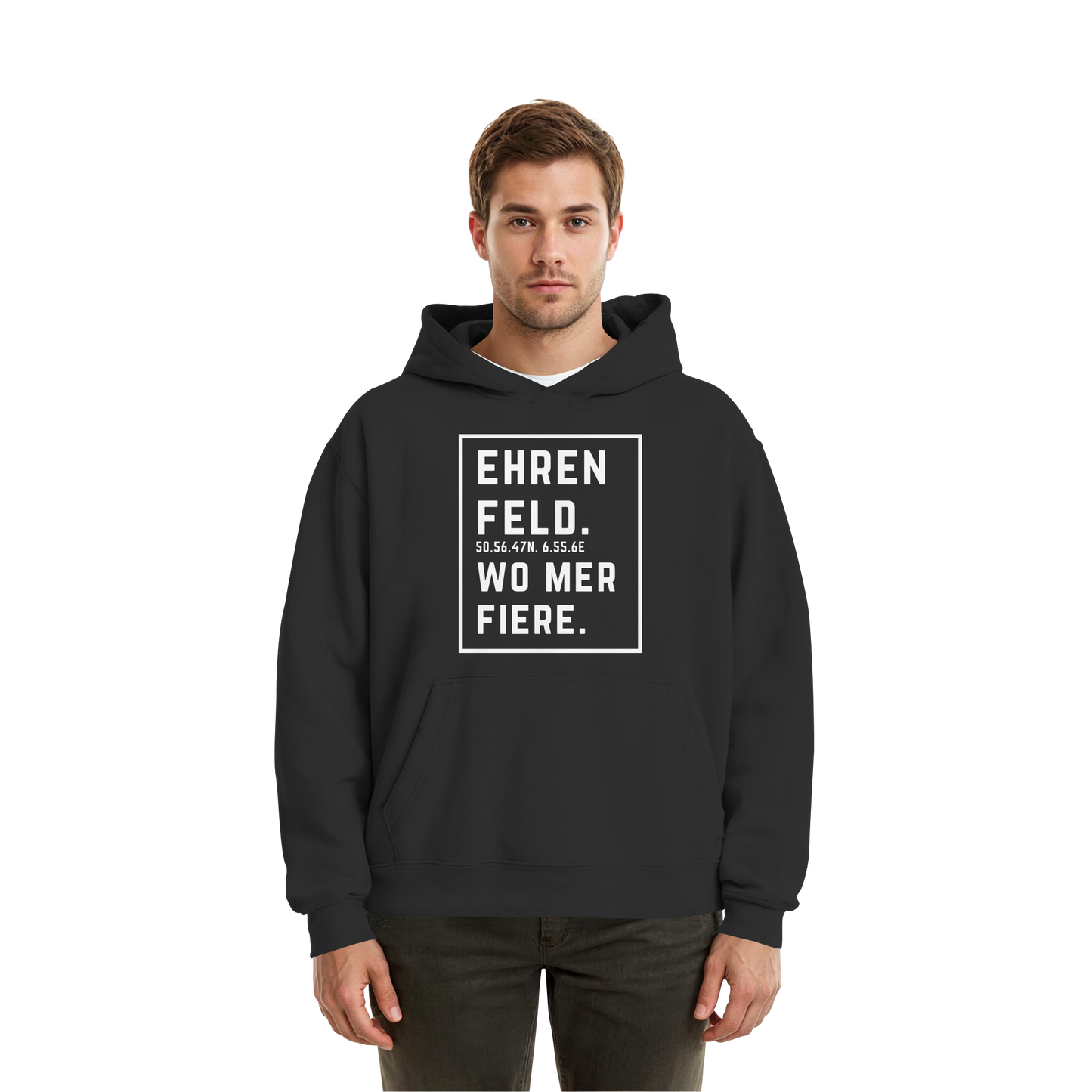 Ehrenfeld Fiere Druck - Fluffy Boxcut Hoodie