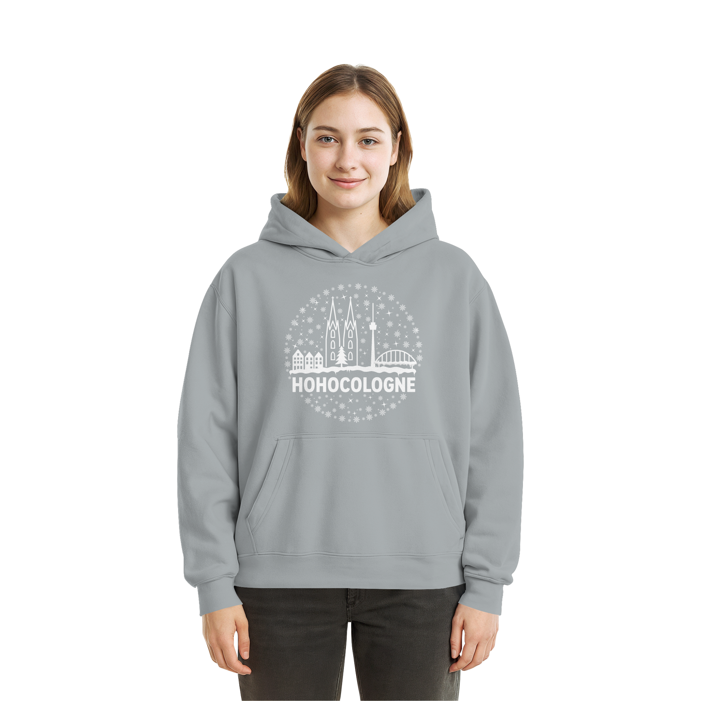 HOHOCologne Druck - Fluffy Boxcut Hoodie
