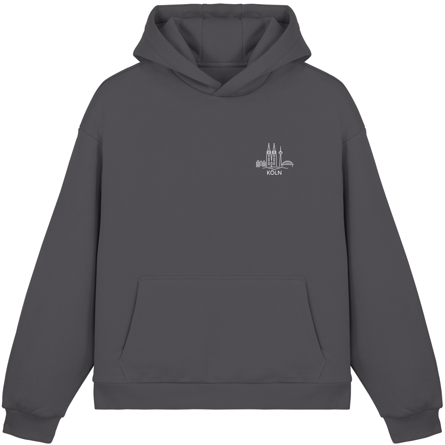 Köln Skyline Stick - Fluffy Boxcut Hoodie