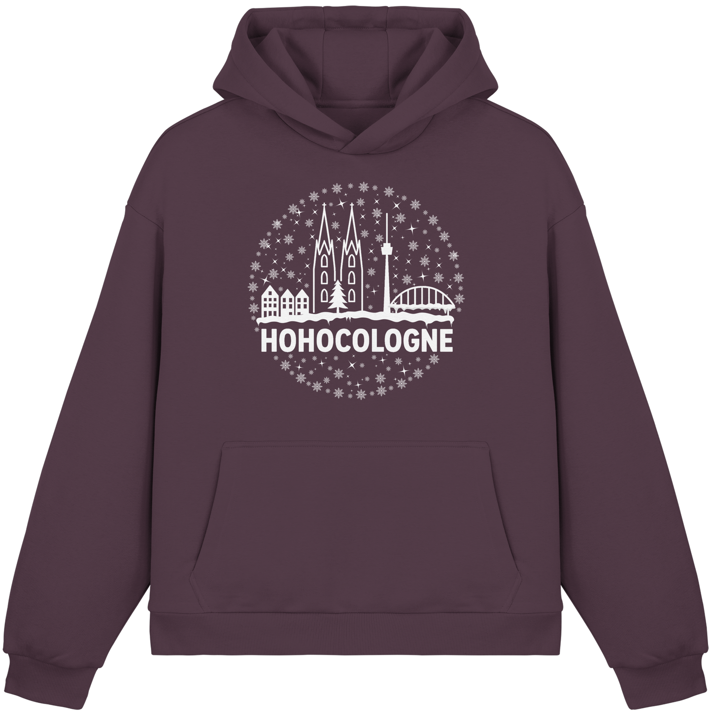 HOHOCologne Druck - Fluffy Boxcut Hoodie
