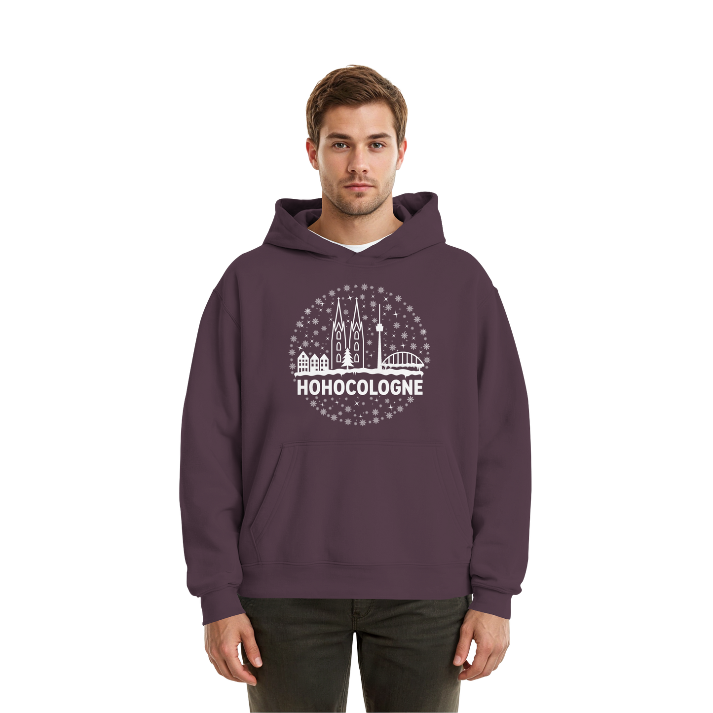 HOHOCologne Druck - Fluffy Boxcut Hoodie