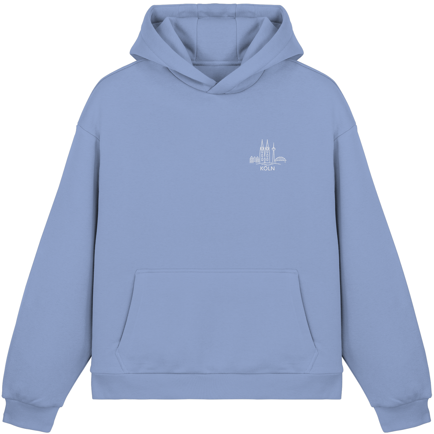 Köln Skyline Stick - Fluffy Boxcut Hoodie