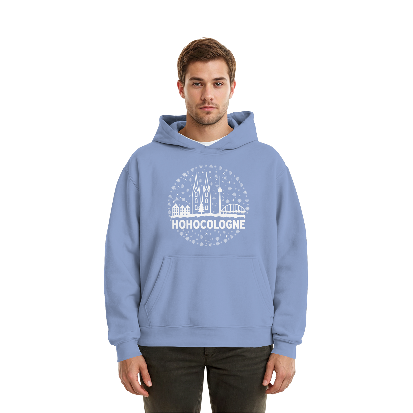 HOHOCologne Druck - Fluffy Boxcut Hoodie
