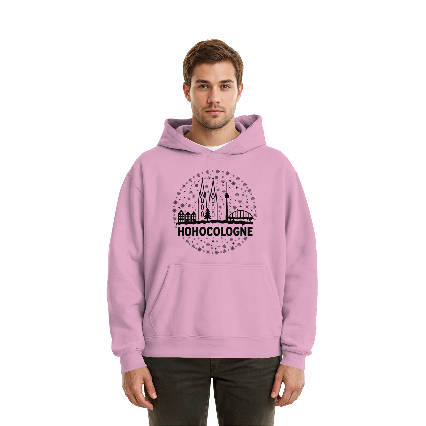 HOHOCologne Druck - Fluffy Boxcut Hoodie