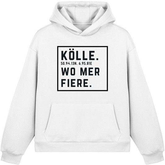 Kölle Fiere Druck - Fluffy Boxcut Hoodie