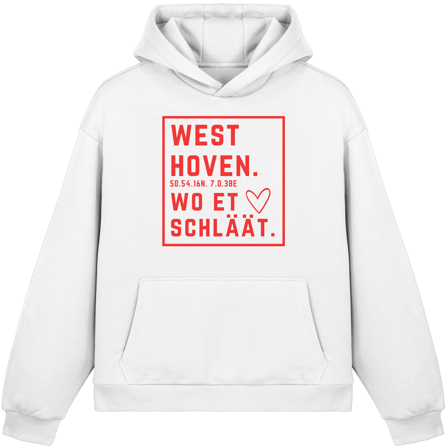 Westhoven Hätz Druck - Fluffy Boxcut Hoodie
