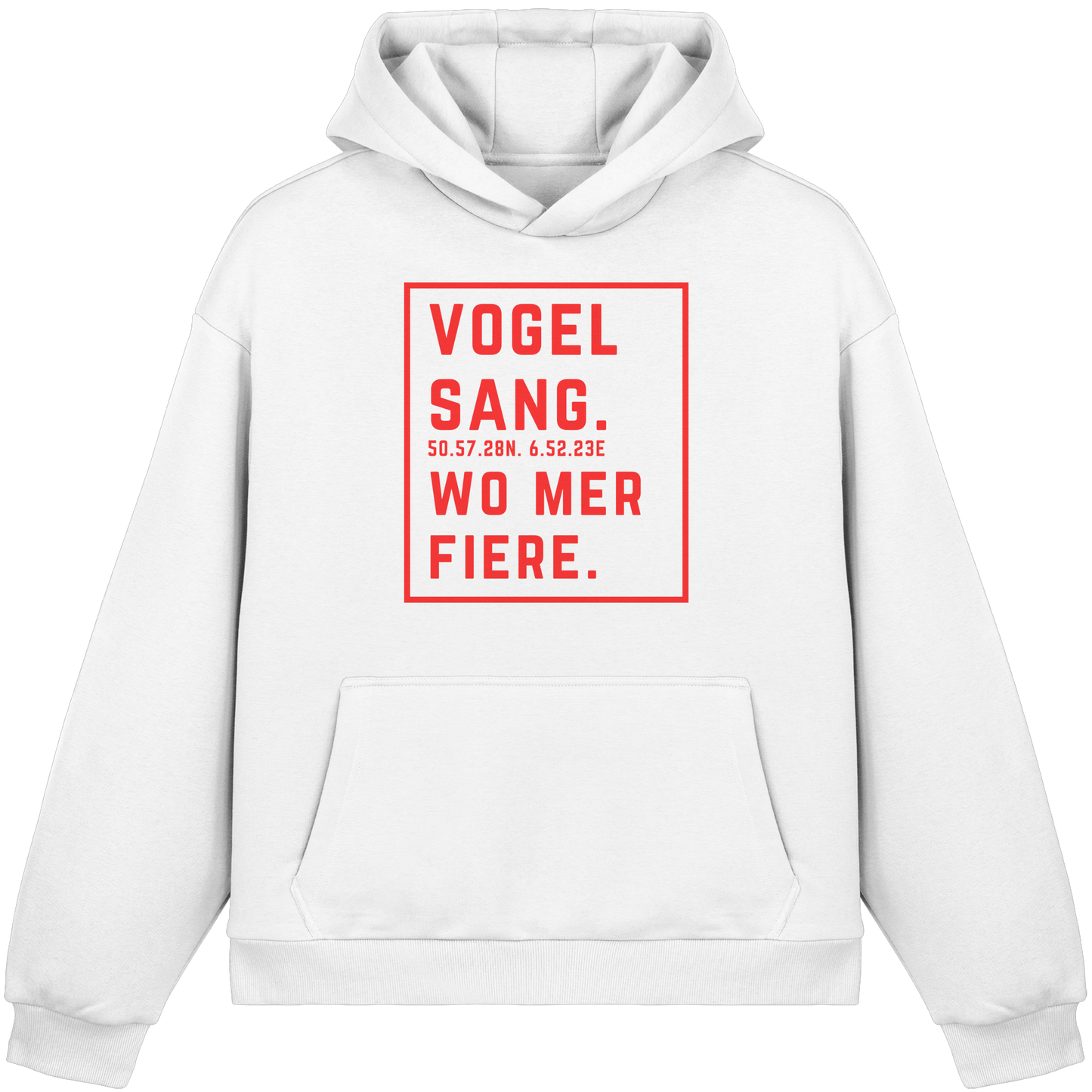 Vogelsang Fiere Druck - Fluffy Boxcut Hoodie