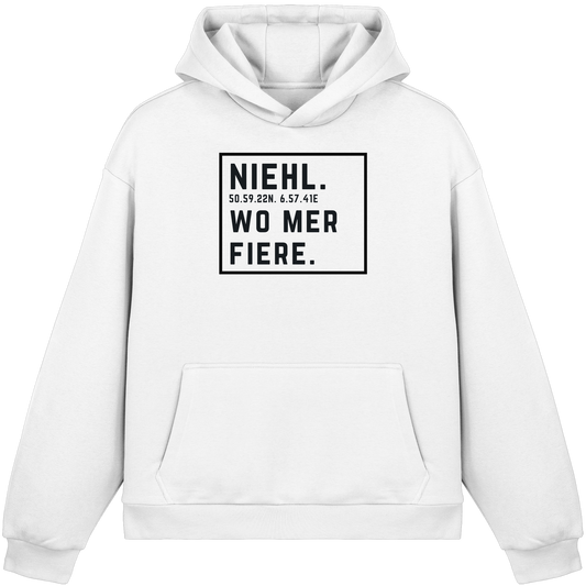 Niehl Fiere Druck - Fluffy Boxcut Hoodie