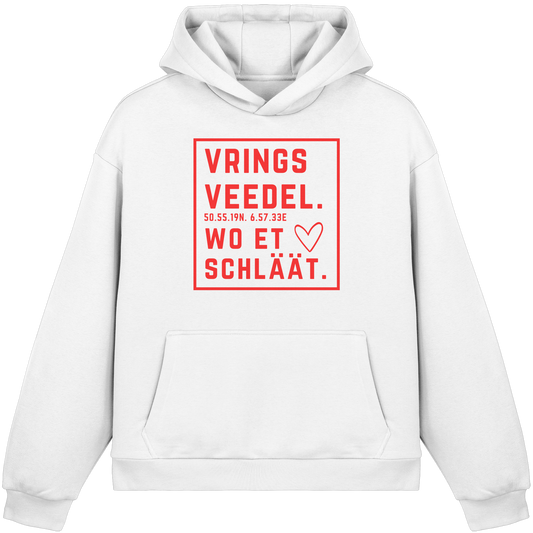 Vringsveedel Hätz Druck - Fluffy Boxcut Hoodie