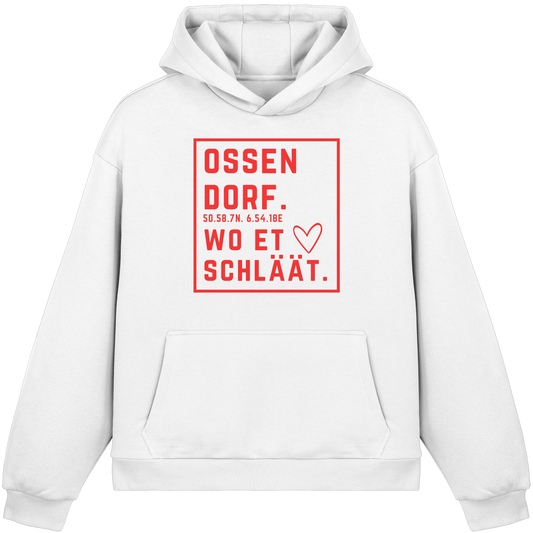 Ossendorf Hätz Druck - Fluffy Boxcut Hoodie