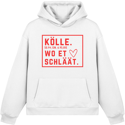 Kölle Hätz Druck - Fluffy Boxcut Hoodie