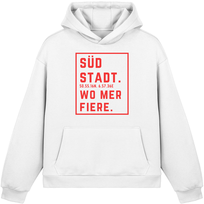 Südstadt Fiere Druck - Fluffy Boxcut Hoodie