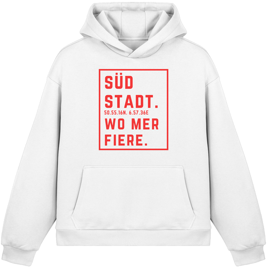 Südstadt Fiere Druck - Fluffy Boxcut Hoodie