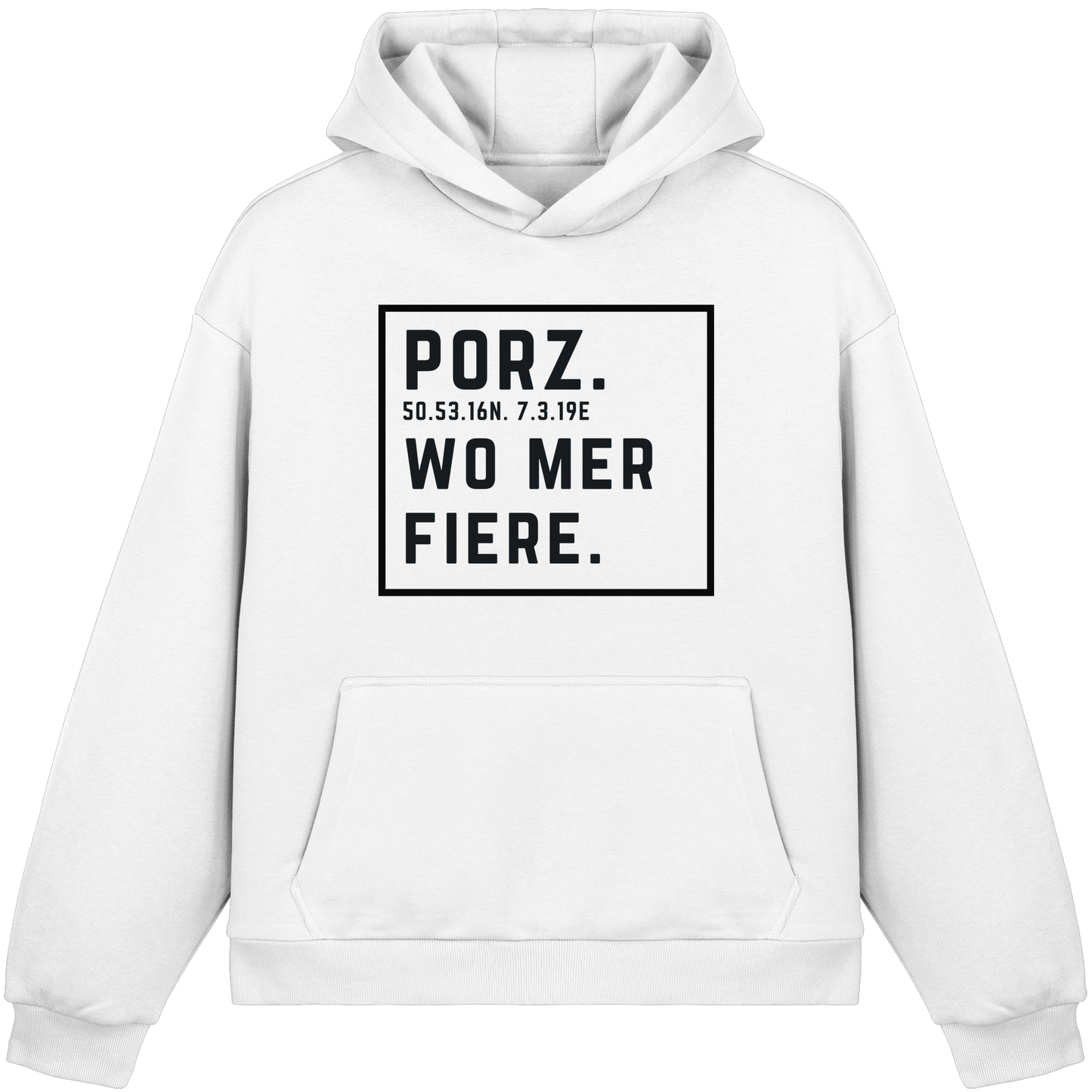 Porz Fiere Druck - Fluffy Boxcut Hoodie
