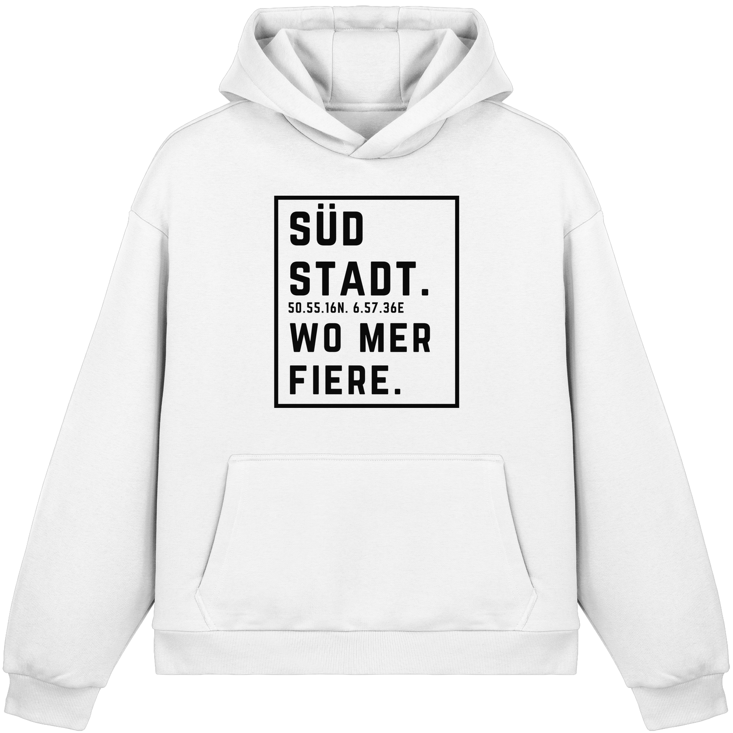 Südstadt Fiere Druck - Fluffy Boxcut Hoodie