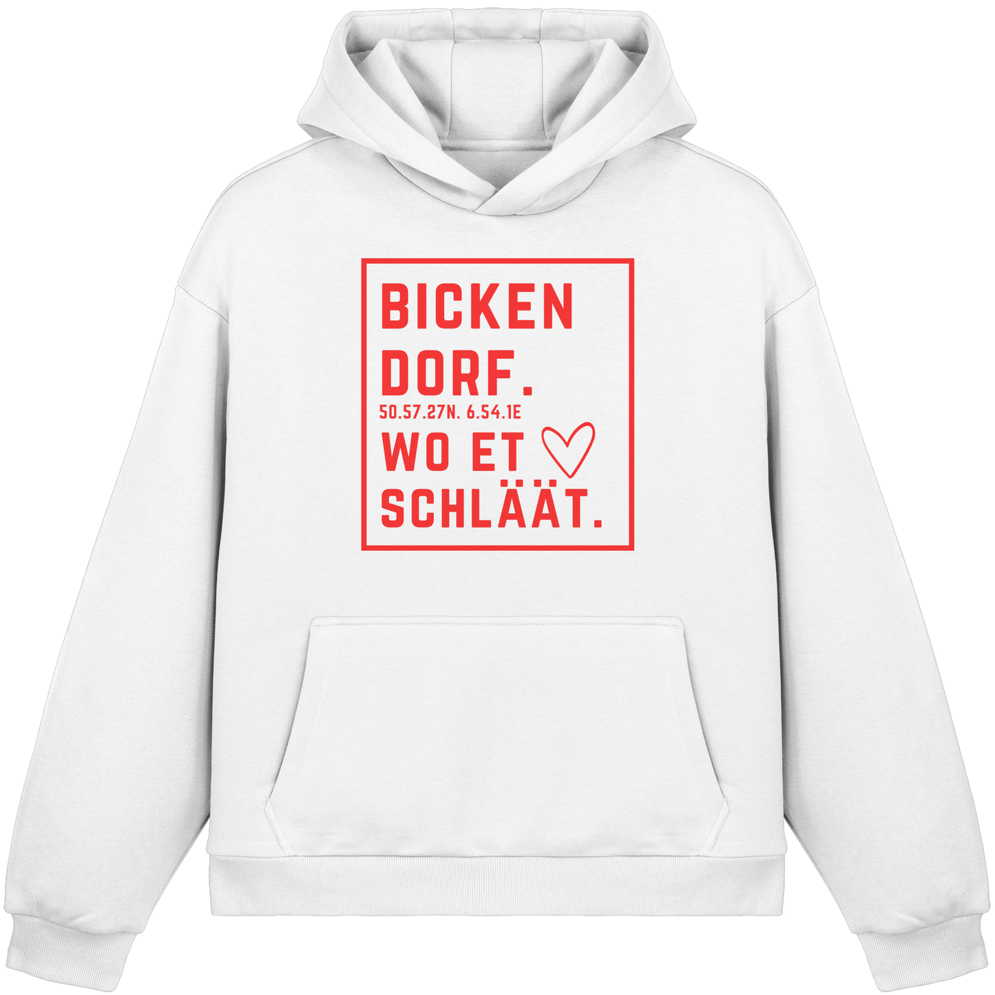 Bickendorf Hätz Druck  - Fluffy Boxcut Hoodie