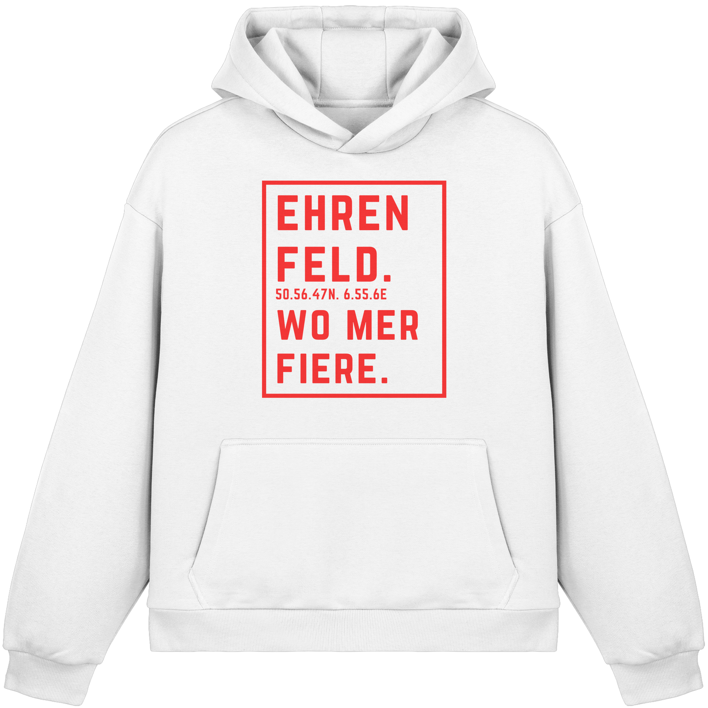 Ehrenfeld Fiere Druck - Fluffy Boxcut Hoodie