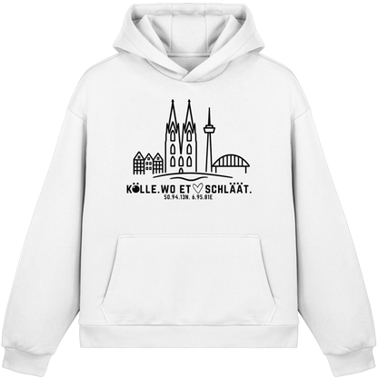 Skyline Hätz Druck - Fluffy Boxcut Hoodie