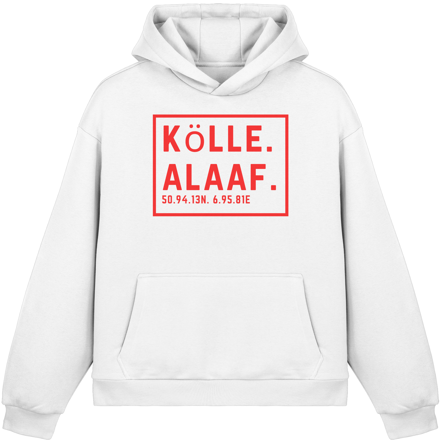 Kölle Alaaf Druck - Fluffy Boxcut Hoodie
