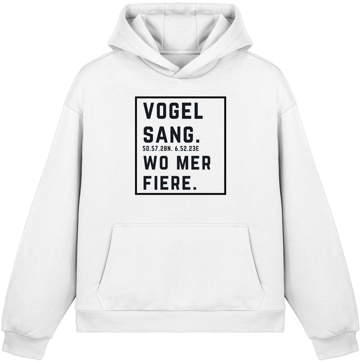 Vogelsang Fiere Druck - Fluffy Boxcut Hoodie