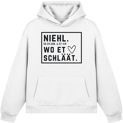 Niehl Hätz Druck - Fluffy Boxcut Hoodie