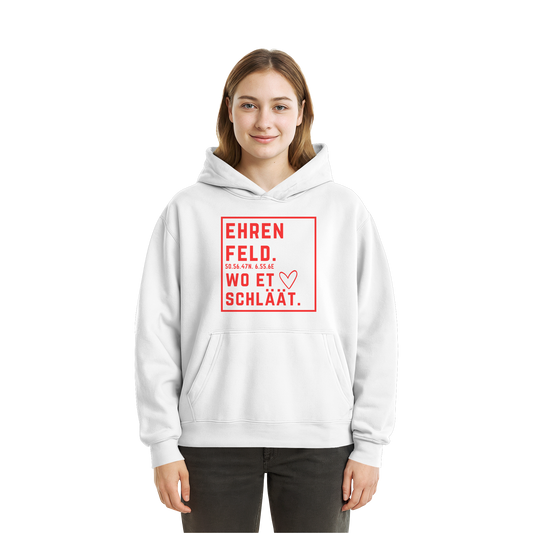 Ehrenfeld Hätz Druck - Fluffy Boxcut Hoodie