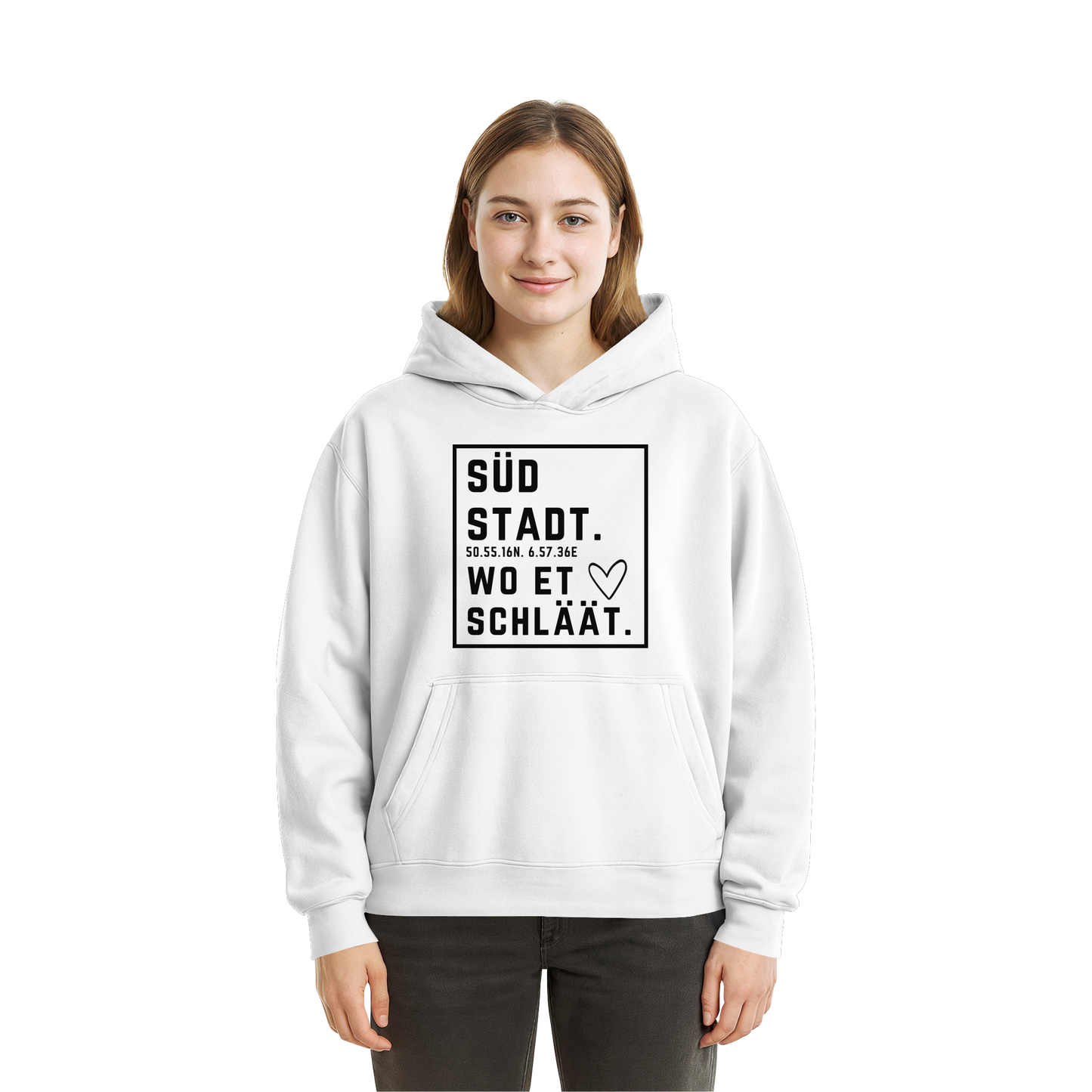 Südstadt Hätz Druck - Fluffy Boxcut Hoodie