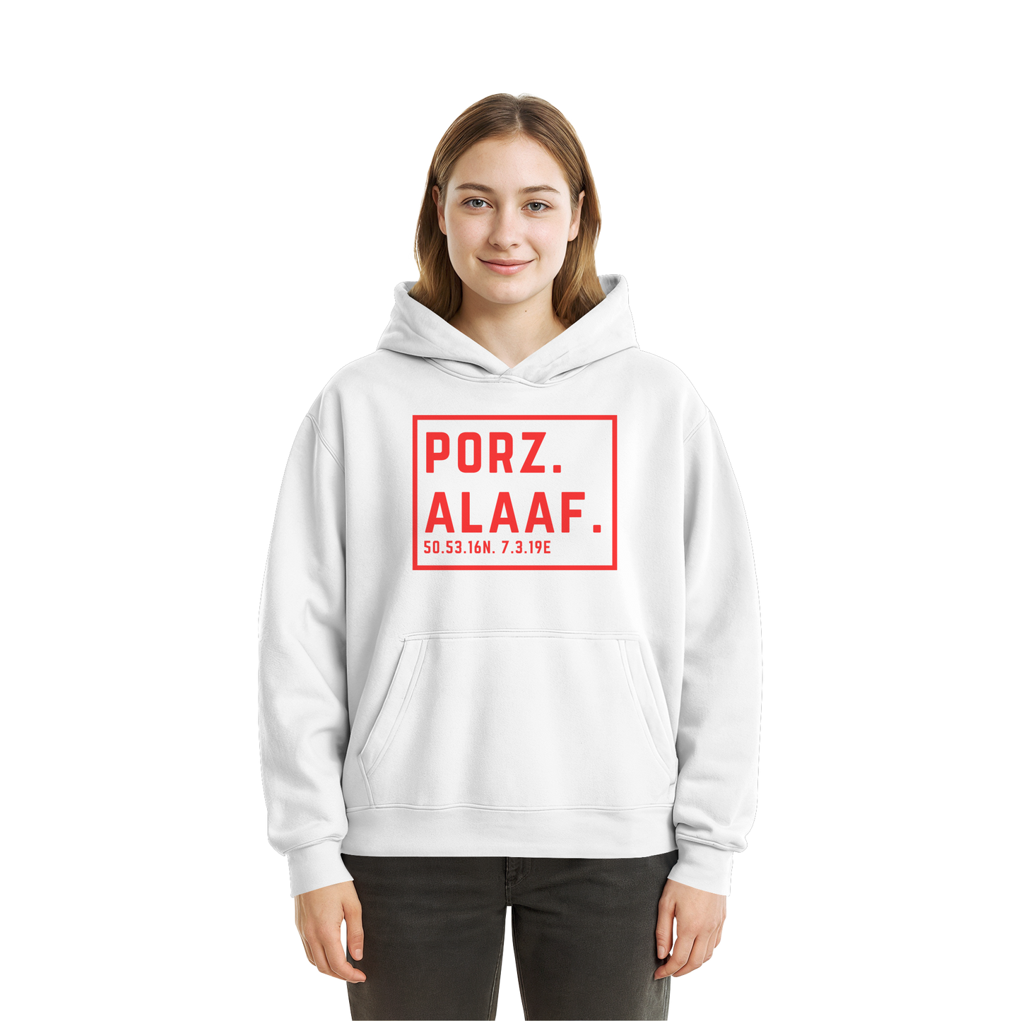 PorzAlaaf Druck - Fluffy Boxcut Hoodie